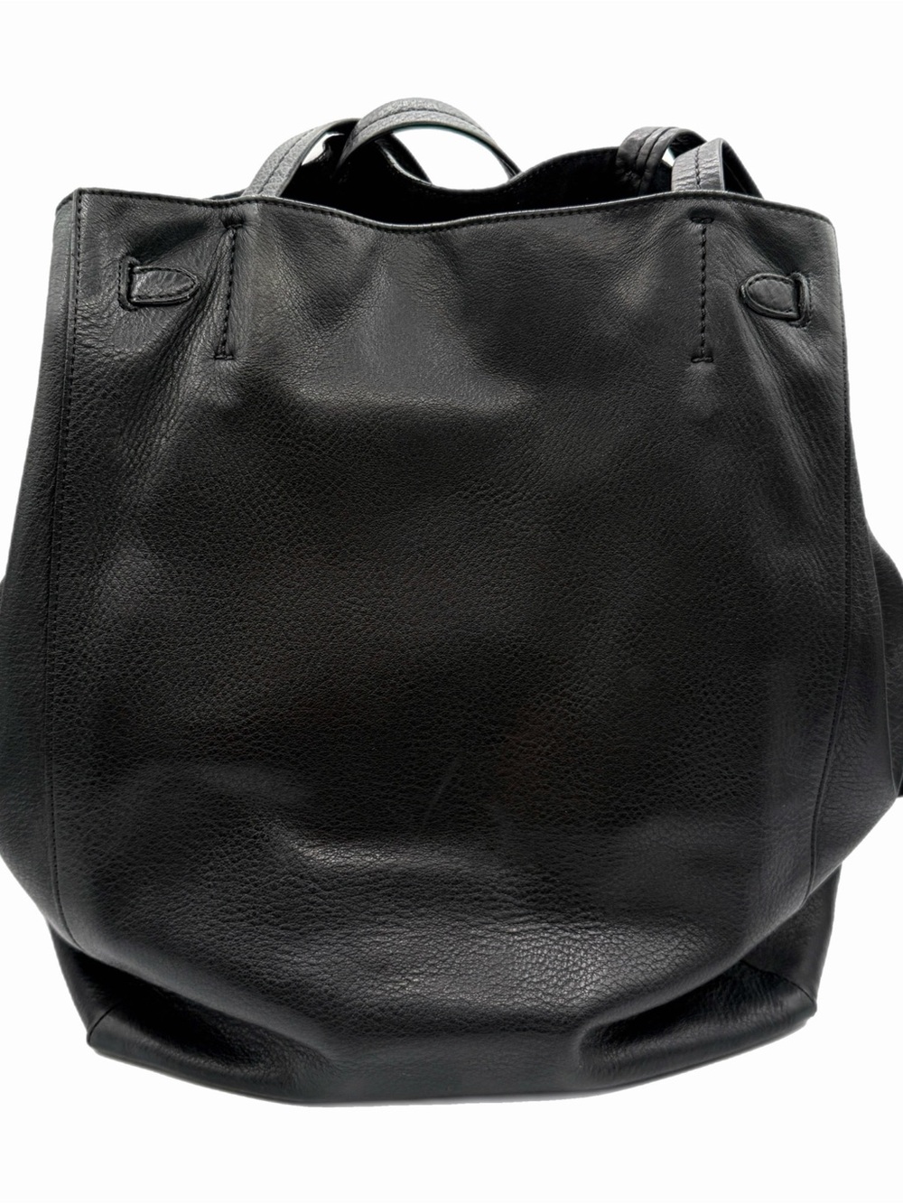 Celine Black Leather Cabas Phantom Belt Tote - Picture 5 of 11